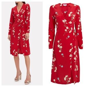 Intermix 'Ottavia' Floral Print Silk Wrap Dress
